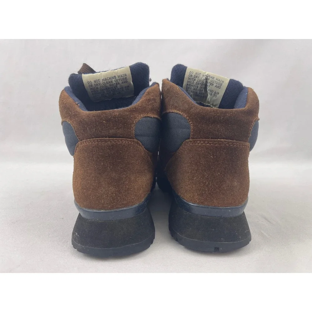 New Balance Rainier H415 Mens Brown Suede Navy Nylon Hiking Boots Lug‎ Sole 7 D
